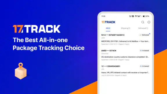 17TRACK Package Tracker screenshot
