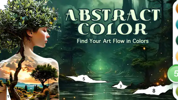 Abstract Surreal Coloring Game screenshot