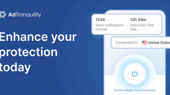 AdTranquility VPN Spam Blocker screenshot