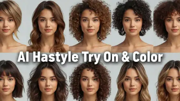 AI Hairstyle Try On & Color screenshot