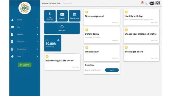 AllianceHCM MyPay screenshot