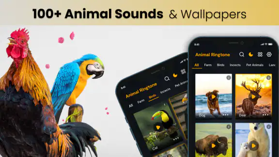Animal sounds & wallpaper screenshot