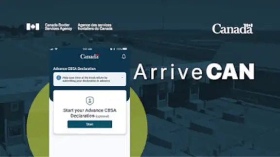 ArriveCAN screenshot