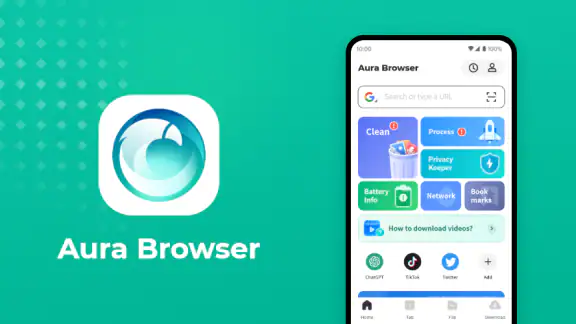 Aura Browser screenshot