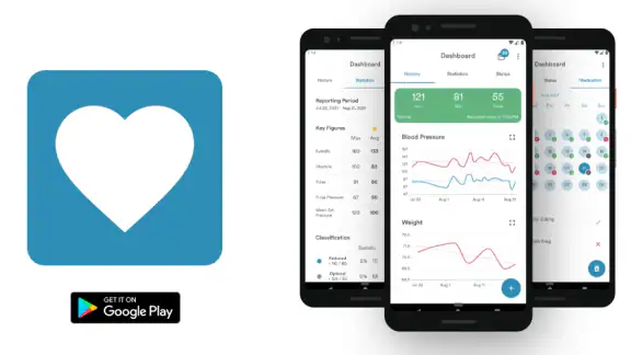 AVAX Blood Pressure Diary screenshot