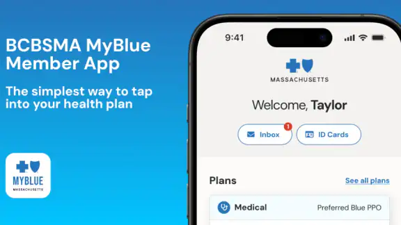 BCBSMA MyBlue Member App screenshot