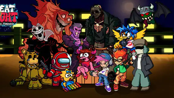 Beat Shooter Night: Rap Battle screenshot