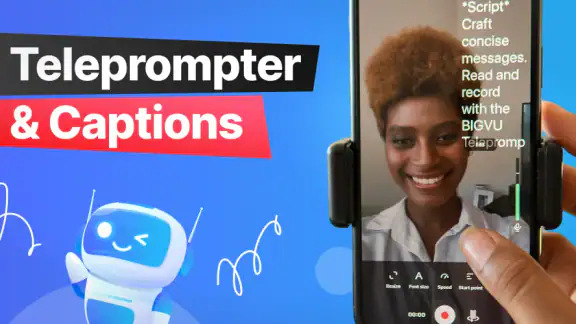 BIGVU Teleprompter & Captions screenshot