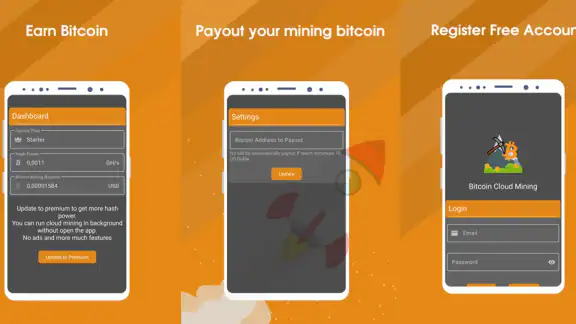 Bitcoin Cloud Mining screenshot