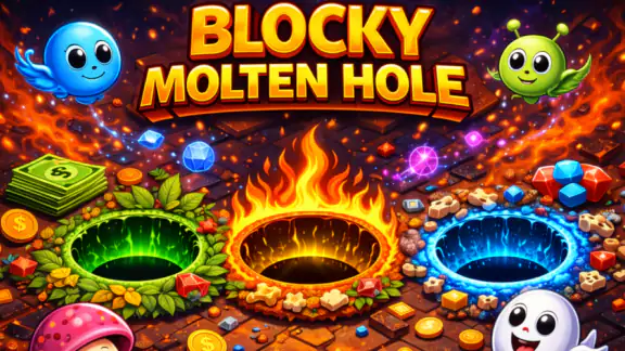 Blocky Molten Hole screenshot