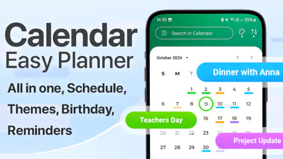 Calendar - Easy Planner screenshot