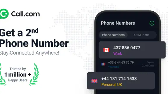 Call.com: 2nd Phone Number App screenshot