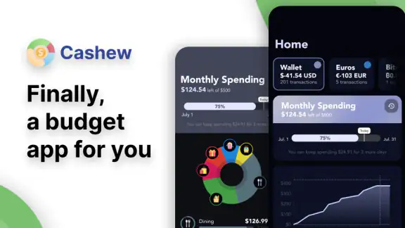 Cashew—Expense Budget Tracker screenshot