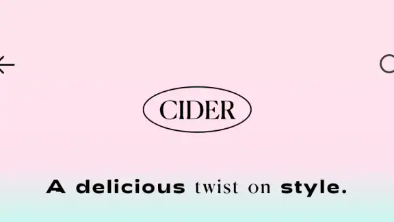 CIDER - Clothing & Fashion screenshot