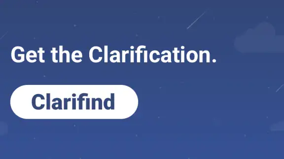 Clarifind screenshot