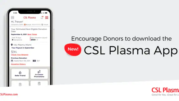 CSL Plasma screenshot