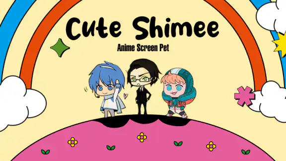 Cute Shimee: Anime Screen Pet screenshot
