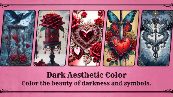 Dark Aesthetic Color by Number screenshot