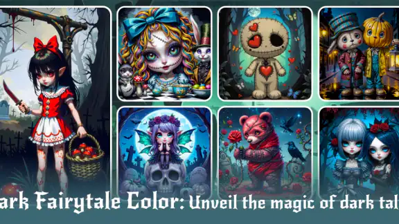 Dark Fairytale Color by Number screenshot