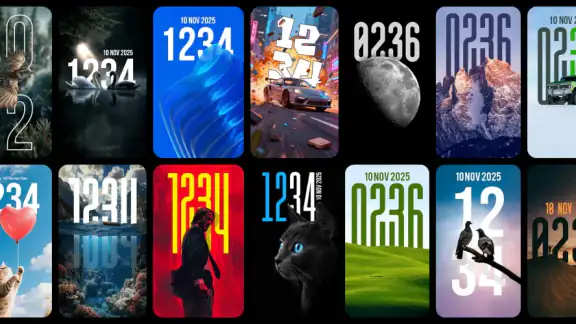 Depth Wallpapers & Live Clock screenshot