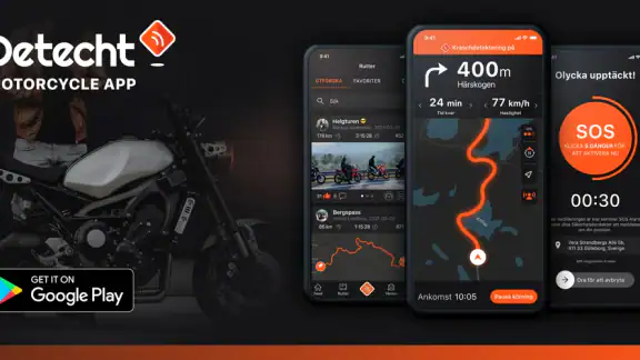 Detecht - Motorcycle App & GPS screenshot