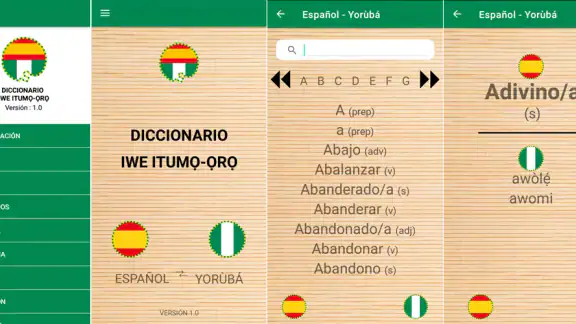 Diccionario Español Yorùbá screenshot