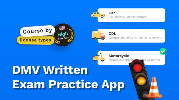 DMV Written Exam Practice App screenshot