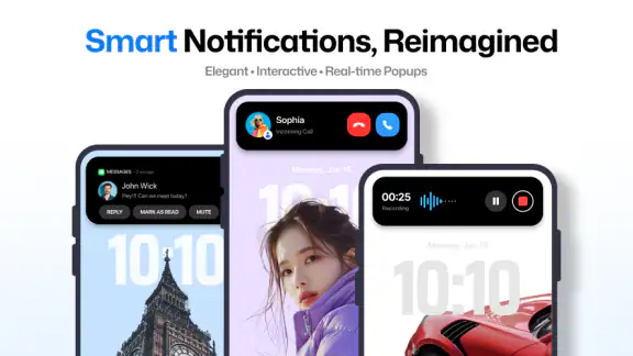 Dynamic Notch Notification Bar screenshot