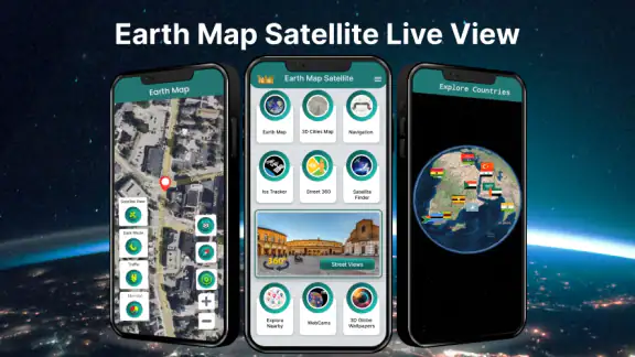 Earth Map Satellite Live View screenshot