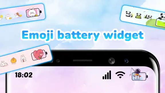 Emoji Battery: Status Bar screenshot