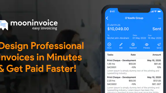 Estimate Invoice Maker By Moon screenshot