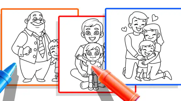 Family Love Coloring Book screenshot
