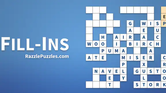 Fill-Ins · Word Fit Puzzles screenshot