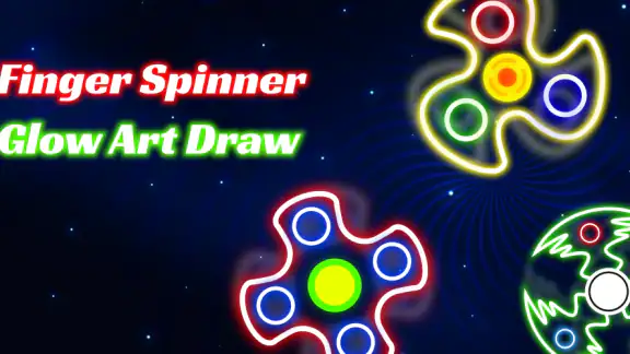 Finger Spinner: Glow Art Draw screenshot