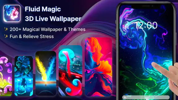 Fluid Magic: 3D Live Wallpaper screenshot