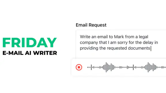 Friday: AI E-mail Assistant screenshot