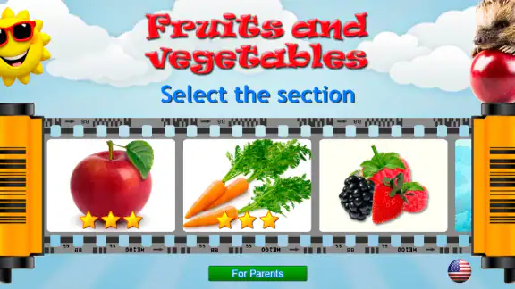 Fruits and Vegetables for Kids screenshot