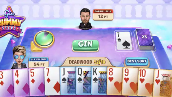 Gin Rummy Stars - Card Game screenshot