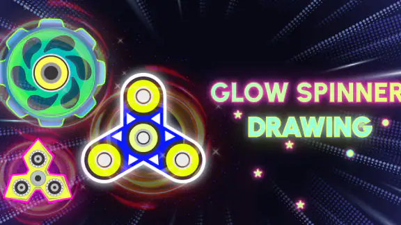 Glow Finger Spinner Art App screenshot