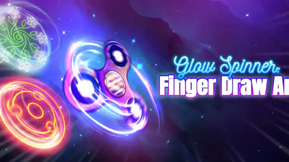 Glow Spinner: Finger Draw Art screenshot