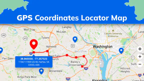 GPS Coordinates Locator Map screenshot