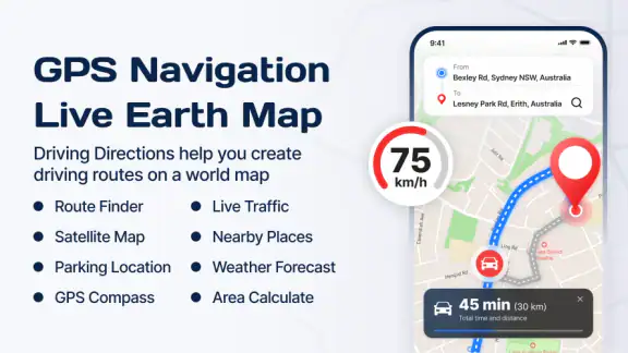 GPS Navigation: Live Earth Map screenshot