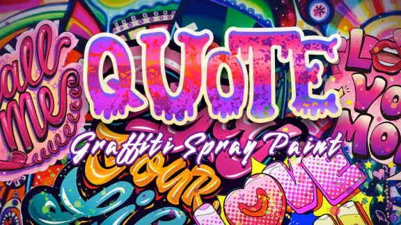Graffiti Quote Color by number screenshot