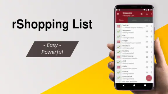 Grocery List App - rShopping screenshot