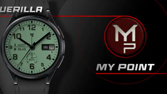 GUERILLA - Analog watch face screenshot