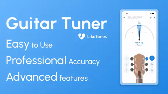 Guitar Tuner - LikeTones screenshot