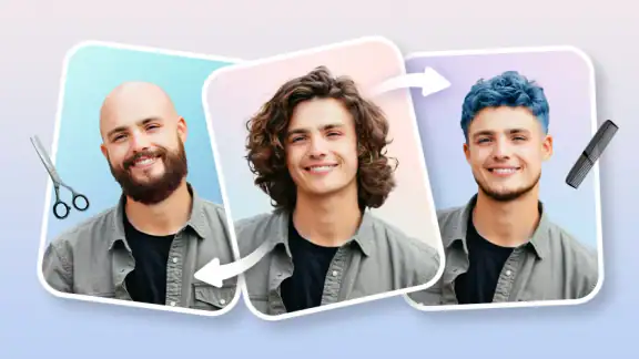 HairApp: Hair Styler App, Bald screenshot