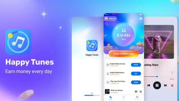 Happy Tunes - Earn & Play screenshot