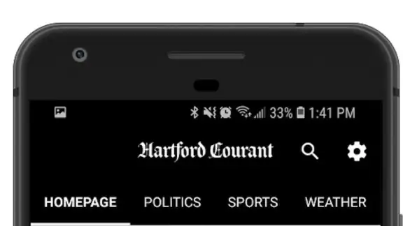 Hartford Courant screenshot