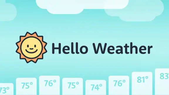 Hello Weather screenshot